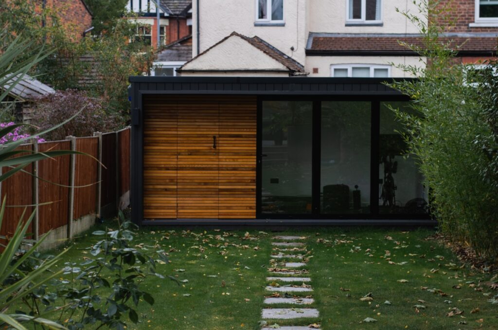 Daylight Exterior of a bespoke garden room by Divergent Concepts